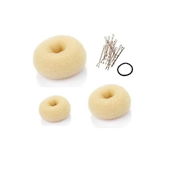 Beaute Galleria Lot de 3 chignons à chignon en maille pour chignon Taille L, M, S