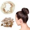 50 Pièces Filets à Cheveux, Cheveux Filets, Filet Chignon Invisible Élastique pour Cheveux, Maille de Bord Élastique, Accesso