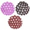 3 Pièces Chignon Filet Cheveux Chignon Coiffure Aide Tissu Noeud Net pour Gymnastique Rythmique Gymnastique Ballet Équitation