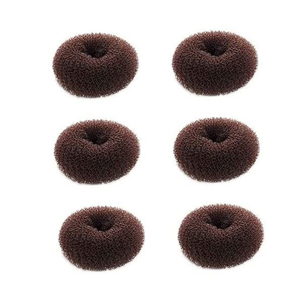 Extra Small Hair Bun Maker pour Les Enfants, 6 PCS Chignon Hair Donut Sock Bun Form for Girls, Mini Hair Donut Shaper for Sho