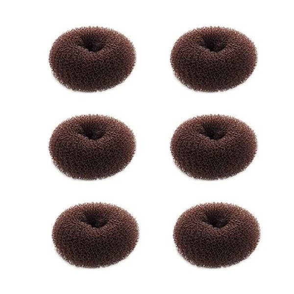 Sunnysam Extra Small Hair Bun Maker pour Les Enfants, 6 PCS Chignon Hair Donut Sock Bun Form for Girls, Mini Hair Donut Shape