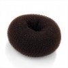 Large Brown Hair Bun Shaper Former Donut Ring Styler by Pritties Accessories