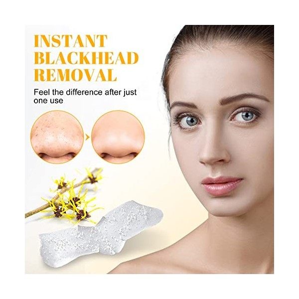 Lot de 80 bandes pour enlever les points noirs, pour enlever les points noirs, nettoyage en profondeur des pores du nez pour ...