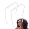 Cerceau de Cheveux Invisible, 2 pièces Cheveux Épais Bouclés Bandeau Moyen, Bandeau Carré pour Lunettes De Soleil, Outil de F