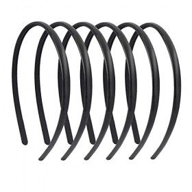 Bandeau Peigne De Dents, 6 Pcs Bandeaux Unis En Plastique Serre-Tête Cheveux Avec Dent Unisexe Pour Femmes Filles 8mm