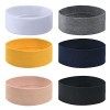 URAQT Headbands Élastique, Lot de 6 Bandeau Cheveux Femme, Bandeaux de Yoga, Bandeaux de Course Accessoires de Cheveux Dentr