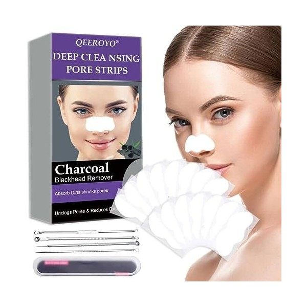 Patch Point Noir, Patchs Anti-Points Noirs, Patch Nez Point Noir, Patch Point Noir Nez, Nettoyage des pores au charbon actif,...