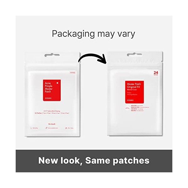 COSRX Master Patch Origial Fit 96 Patch Bouton | Pansement ADF hydrocolloïde | Patch traitement efficace anti-acné Crème Jour...