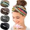 Kavya Bandeau Cheveux Femme, Headband Cheveux Femme Elastique Bandeau Femme Large Flower Headwear Yoga Hair Bands Accessoire 