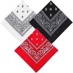 Set de 3 Pcs Bandanas, Hair Band, Unisexe Nouveauté Print Head Wrap Wristband for Outdoor Sports Randonnée Escalade