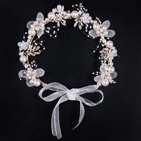 Accessoire Cheveux Mariage, Couronne Fleur Cheveux, Bijoux de Tete, Serre Tete, Vignes Fleur Feuille Headpieces, pour La Mari