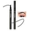 Boobeen Stylo de tatouage pour sourcils Crayon liquide imperméable pour sourcils, stylo pour sourcils de microblading avec ap