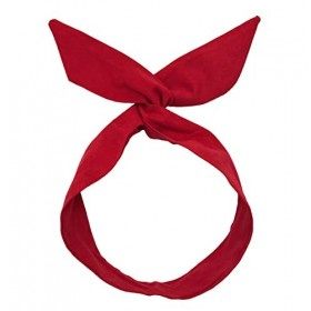 Anawakia Serre-tête vintage avec nœud pour cheveux, Bandeau Fil de Fer, Bandeaux Cheveux Femme Couleur Fil Flexible Headbands
