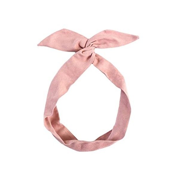 Anawakia Serre-tête vintage avec nœud pour cheveux, Bandeau Fil de Fer, Bandeaux Cheveux Femme Couleur Fil Flexible Headbands