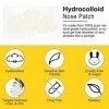Patch pour le nez - Bande nettoyante pour les pores du nez, les boutons et lhuile - Bandes de pores de nuit pour absorber l C...