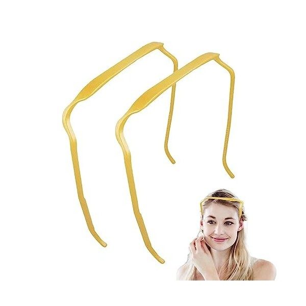 Bandeau De Lunettes De Soleil - 2 Piècesbandeaux À Cheveux Bouclés En Plastique,Cheveux Bouclés Cerceau De Cheveux Bandeau,Fo