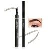 Boobeen Stylo de tatouage pour sourcils Crayon liquide imperméable pour sourcils, stylo pour sourcils de microblading avec ap