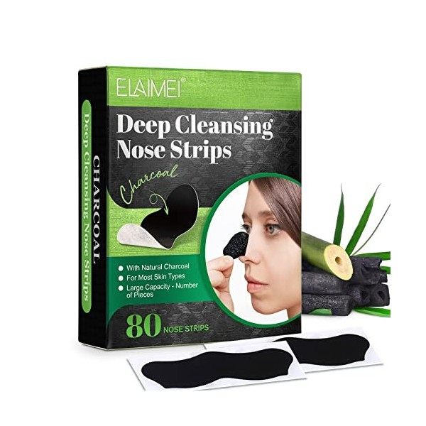 Patch nez point noir,nettoyage en profondeur des pores,élimine lexcès de sébum et les impuretés, réduit les résidus dans les ...