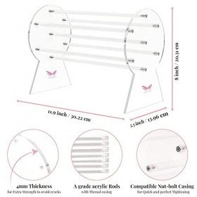 Fairy Decor Support de Bandeau Organisateur en Acrylique pour Bandeaux et Montres - Cadeau Parfait pour les Adolescentes, les