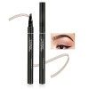 Boobeen Stylo de tatouage pour sourcils Crayon liquide imperméable pour sourcils, stylo pour sourcils de microblading avec ap