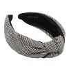 YETASI Head bands for Womens Hair are Uniquely Made of Non Slip Material for Your Comfort. Plaid Black Headbands for Women a