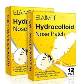 Patch pour le nez - Bande nettoyante pour les pores du nez, les boutons et lhuile - Bandes de pores de nuit pour absorber l