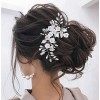 Unicra accessoires de cheveux de mariage femme broche cheveux strass mariage accessoire cheveux court mariage pour demoiselle