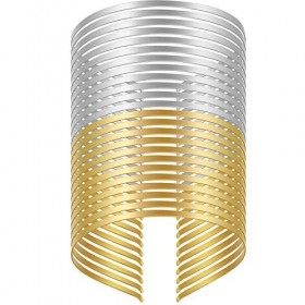 Lot de 24 bandeaux en métal lisse - 2 couleurs - Pour loisirs créatifs - Pour homme et femme