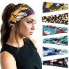 DRESHOW 6 Pièces Femme Vintage Élastique Bandeau Cheveux Boho Bandeaux pour femmes Vintage Tête Enveloppe Hairband Twisted Cu