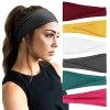 DRESHOW 6 Pièces Femme Vintage Élastique Bandeau Cheveux Boho Bandeaux pour femmes Vintage Tête Enveloppe Hairband Twisted Cu