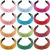 SIQUK 12 Pièces Bandeau Cheveux avec Noeud Serre-Tête Noeud Bandeau Cheveux pour Femme Fille, 12 Couleurs