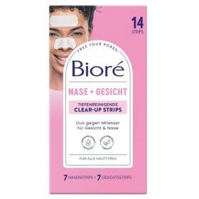 BIORÉ BOITE 6 PATCHS ULTRA PURIFIANTS À L’HAMAMÉLIS - patchs anti-points noirs pour le nez - désobstrue instantanément les po...
