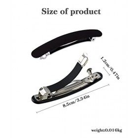 6pcs Pinces à cheveux pour femme, Barrette maigre Barrette française, Barrette mince automatique en écaille de tortue, Barret