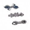 3 pcs Vintage Cristal Barrette Français Barrette De Mariage Barrette Strass De Mariage Barrettes Élégantes Pinces À Cheveux p