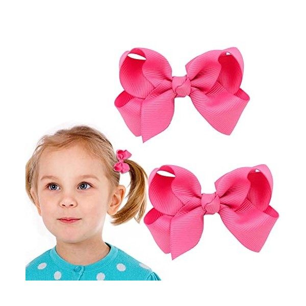 Lot de 2 pinces à cheveux en ruban avec pince à bec de canard pour enfants, filles, femmes noir 