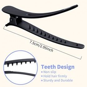 MELLIEX 20 Pièces Pinces à Cheveux Professionnelles, Barrettes à Cheveux en Bec de Canard en Plastique pour Femmes Filles Coi