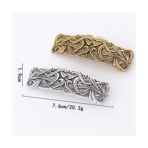 2 Pièces barrettes cheveux femme Rectangle Pince à Cheveux Barrettes Clip Français Automatique barrette cheveux Ecailles De T