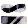 Barrettes Cheveux Premium - Lot de 2 - Noir et Blanc - Accessoires Cheveux Conception Unique & Fixation Ajustable Pinces Chev