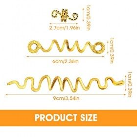 6 Pièces Bijoux Cheveux Tresse Africaine Or Serpent Bijoux Cheveux Spirale Tresse Bobine Bague Accessoire Cheveux Petites Tre