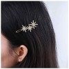 Allereya Barrette Pour Cheveux Cristal Barrette Cheveux Strass Barrette Cheveux Argent Cz Cluster Star Barrette Cheveux Crist