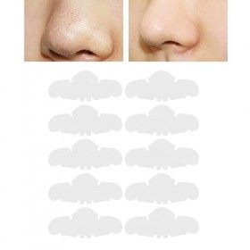 10pcs Bandes de Nettoyage des Pores, Patchs Hydrocolloïdes BBlackhead Remover Pore Strips Nettoyage en Profondeur des Pores p