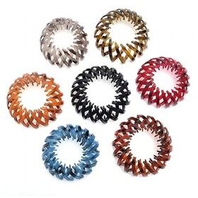 7 Pièce Nid Doiseau en Forme de Pinces à Cheveux, Boucles Barrettes de Cheveux Rétractables, Forme Nid Doiseau Support de Q