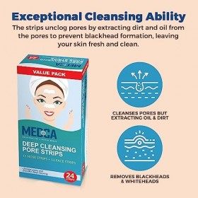 MEDca Bandes de Nettoyage de Pores du Nez, 24 Strips