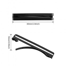 30 Pièces Barrettes Métalliques bombées à Centre Ouvert Pince à Cheveux Antidérapante en Métal pour Filles et Femmes, Couleur