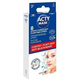 8 Patchs Anti Points Noirs et Comédons, Nettoie Pores du Nez, Strips Purifiants Crème Jour et Nuit