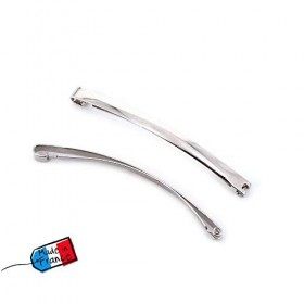 Lot de 4 barrettes cheveux Fildors argenté Made in France 5.8cm