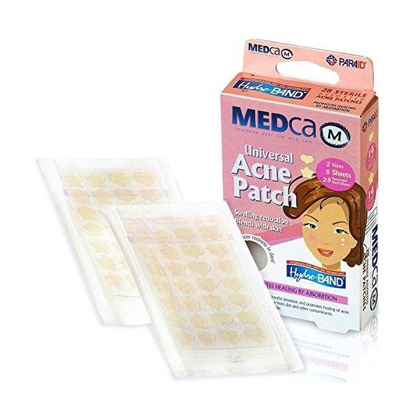 Patch contre lacné - Paquet de 112 Pansements hydrocolloïdes pour le traitement des boutons, absorbant les points de couve Cr...