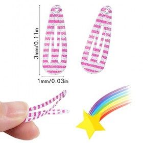 Pince à Cheveux Bébé 90Pcs,3 cm Mini Barrettes à Cheveux ,Barrettes Colorées pour bébés filles cheveux fins 3 cm 
