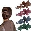 Lot de 4 barrettes à cheveux en forme de papillon pour femme et fille