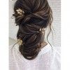 Anglacesmade 3 Épingles à cheveux en forme de feuille dor et d’argent – accessoire de coiffure pour mariage